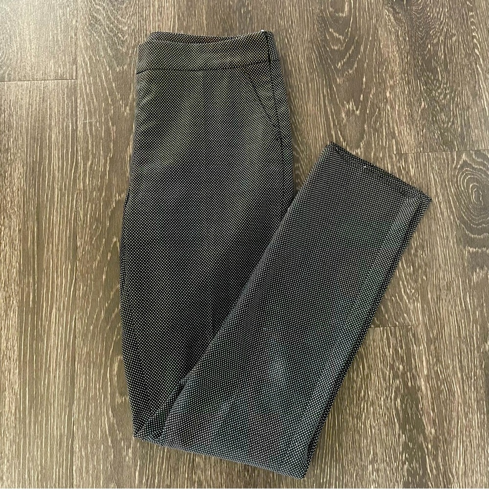 Armani Collezioni Black Microdot Trousers